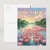Nakuru-meer Kenia Briefkaart (Voorkant / Achterkant)