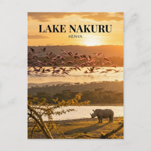 Nakuru-meer, Nakuru, Rift Valley Briefkaart