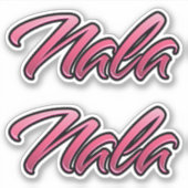 Nala faded pink Aufkleber Sticker Stickerset (Voorkant)