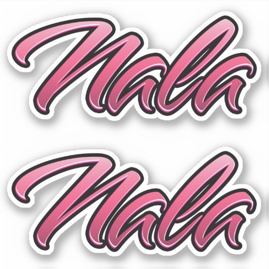 Nala faded pink Aufkleber Sticker Stickerset (Voorkant)