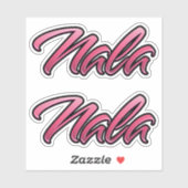 Nala faded pink Aufkleber Sticker Stickerset (Vel)
