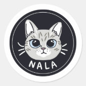 Nala Ronde Sticker (Voorkant)