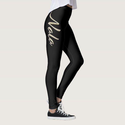 Nala white gold Handwriting Hose Leggings (Rechts)