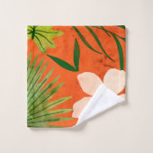 Nalani Hawaiian Tropical Garden Coral Bad Handdoek (Wasdoekje)