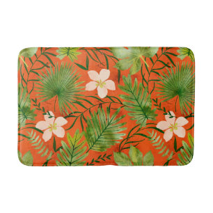 Nalani Hawaiian Tropical Garden Coral Badmat