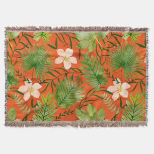 Nalani Hawaiian Tropical Garden Coral Deken