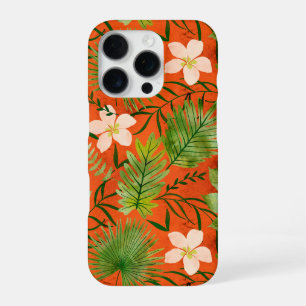 Nalani Hawaiian Tropical Garden Coral iPhone 16 Pro Hoesje