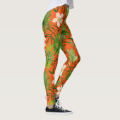 Nalani Hawaiian Tropical Garden Coral Leggings (Rechts)