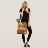Nalani Hawaiian Tropical Garden Coral Tote Bag (Op model)