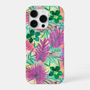Nalani Hawaiian Tropical Garden Fuchsia iPhone 16 Pro Hoesje