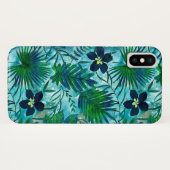 Nalani Hawaiian Tropische Garden Blauwgroen Case-Mate iPhone Case (Achterkant (horizontaal))
