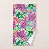 Nalani Hawaiian Tropische Garden Fuchsia Bad Handdoek (Handdoek)