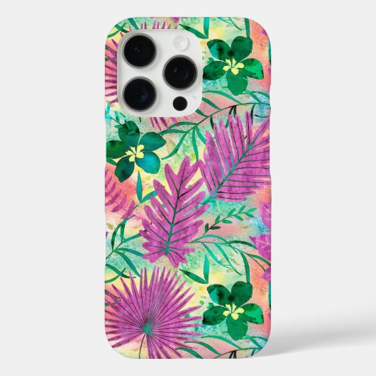 Nalani Hawaiian Tropische Garden Fuchsia Case-Mate iPhone Case (Achterkant)