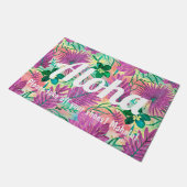 Nalani Hawaiian Tropische Garden Fuchsia Deurmat (Schuin)