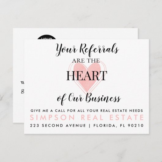 nalatenschap Happy Valentine's Day Announcement Po Aankondigingskaart (Voorkant / Achterkant)