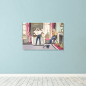 Nalatigheid, bord 1 van 'Het vereiste diploma' Canvas Afdruk (Insitu (Houten vloer))