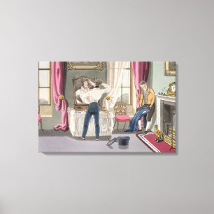 Nalatigheid, bord 1 van 'Het vereiste diploma' Canvas Afdruk