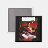 Naleon Bonaparte Gamer Quote - Funny History  Magneet (Voorkant / Achterkant)