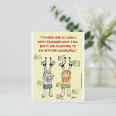 Naleving van niet-naleving hangende gevangenen briefkaart (Staand voorkant)