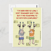 Naleving van niet-naleving hangende gevangenen briefkaart (Voorkant / Achterkant)