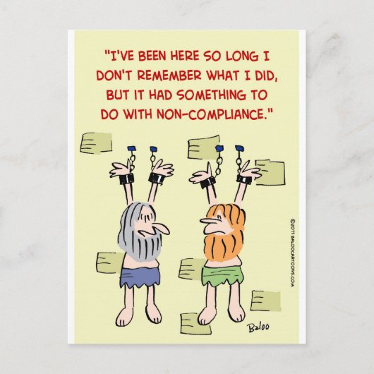 Naleving van niet-naleving hangende gevangenen briefkaart (Voorkant)