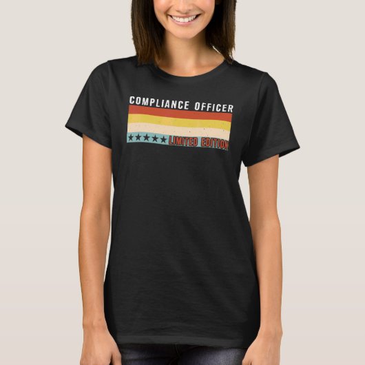 Nalevingsfunctionaris Functietitel Beroep Arbeider T-shirt (Voorkant)