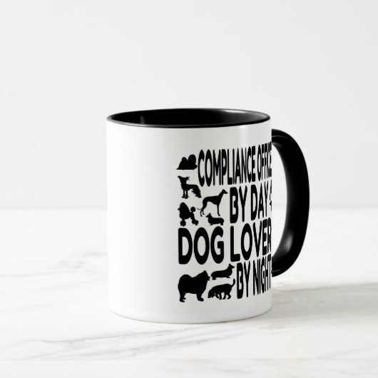 nalevingsfunctionaris voor hondenliefhebber mok (Voorkant rechts)