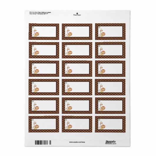 Nali Oerwoud Mailing Address Label (Full Sheet)