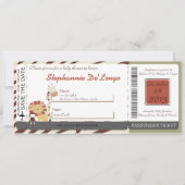 Nali Oerwoud Zoo Animal Lion Baby shower Invitatio Kaart (Voorkant)