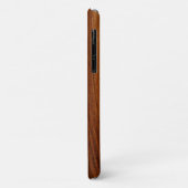 Nalu Hou Faux Koa Wood Surfboard Aqua Case-Mate iPhone Case (Achterkant/links)