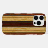 Nalu Hou Faux Koa Wood Surfboard Case-Mate iPhone Case (Achterkant (horizontaal))