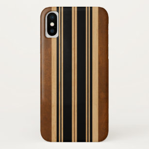 Nalu Lua Faux Koa Wood Surfboard Black Case-Mate iPhone Case