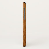 Nalu Lua Faux Koa Wood Surfboard Case-Mate iPhone Case (Achterkant/links)