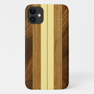 Nalu Mua Faux Koa Wood Surfboard Case-Mate iPhone Case