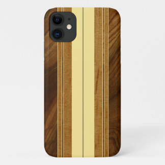 Nalu Mua Faux Koa Wood Surfboard Case-Mate iPhone Case