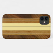 Nalu Mua Faux Koa Wood Surfboard Case-Mate iPhone Case (Achterkant (horizontaal))