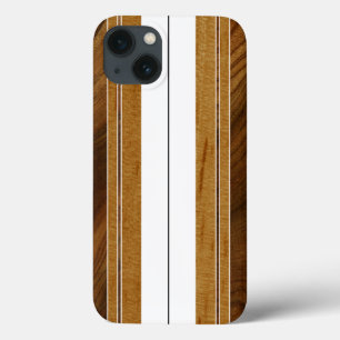 Nalu Mua Faux Koa Wood Surfboard iPad Mini Retina iPhone 13 Hoesje