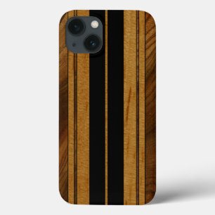 Nalu Mua Faux Koa Wood Surfboard iPad Mini Retina iPhone 13 Hoesje