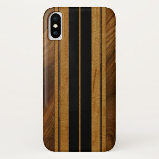 Nalu Mua Nep Koa Houten Surfplank Zwart Case-Mate iPhone Case