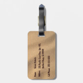 Nalu Surf Hawaiian Beach Bagagelabels (Achterkant verticaal)