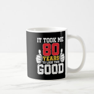 Nam 80 jaar om er zo goed uit te zien grappige 80s koffiemok