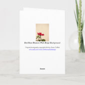 Nam Bloesem/Rood/Liefde/Verjaardag toe Kaart (Achterkant)