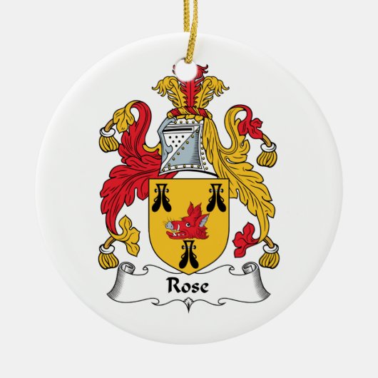 Nam CREST van de Familie toe Keramisch Ornament (Voorkant)