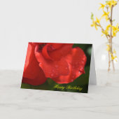 Nam de kaart van de dauwverjaardag toe (Gele Bloem)