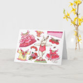 Nam de Kaart van de Verjaardag van Doll van het (Gele Bloem)