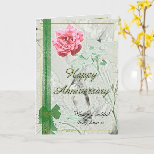 Nam de Kaart van het Jubileum toe (Gele Bloem)