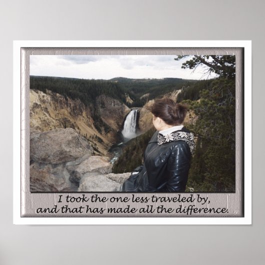 nam de minder bereisde poster (Voorkant)