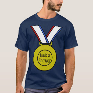 Nam een douche gouden medaille t-shirt