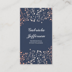Nam Elegant van de Adem van de Gouden Baby Bloemen Visitekaartje