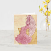 Nam Engel Notecard toe Kaart (Gele Bloem)